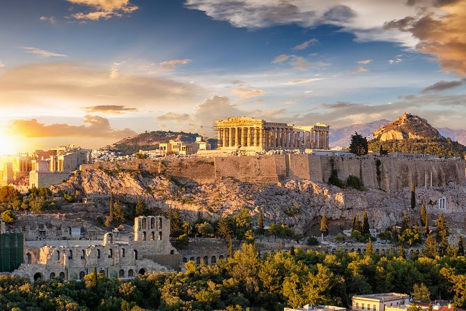 Athens at sunset