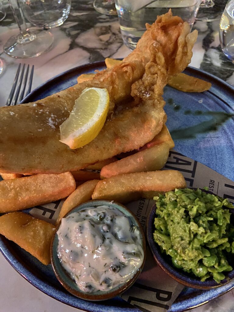 Fish and Chips at Plate Restaurant