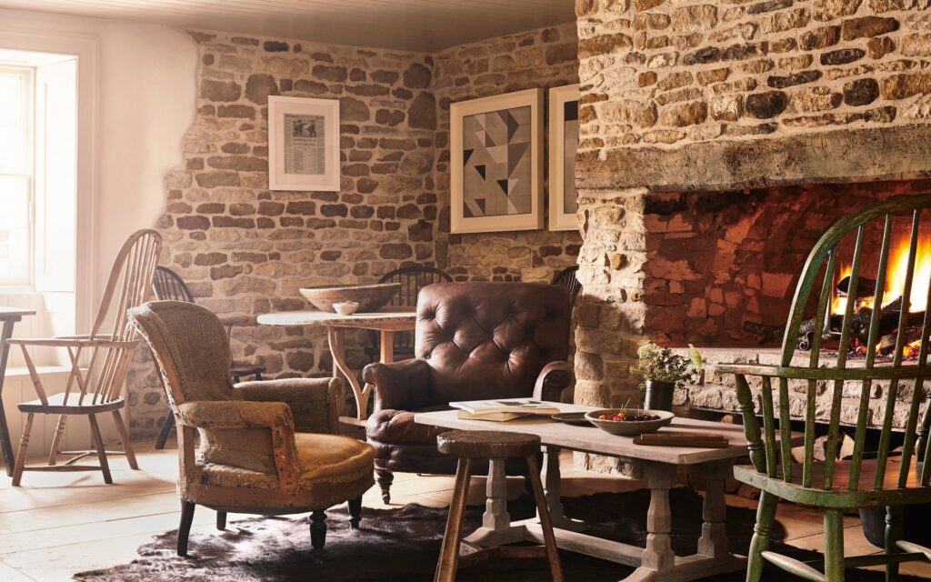 The Wild Rabbit Cotswolds Fireplace