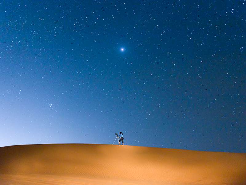 Desert Nights Camp, Oman - stargazing in the dunes.