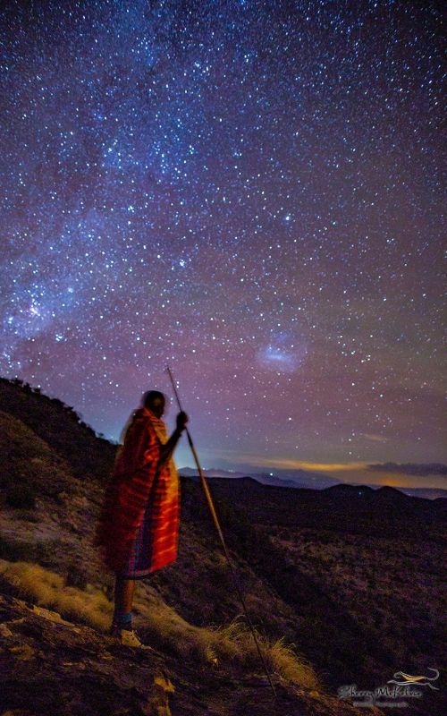 Saruni Samburu Warrior Stargazing