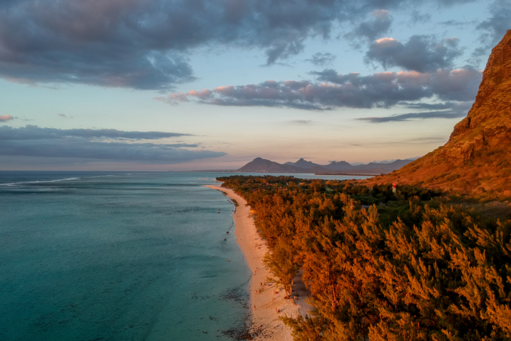 Golden Autumn Sun in Mauritius