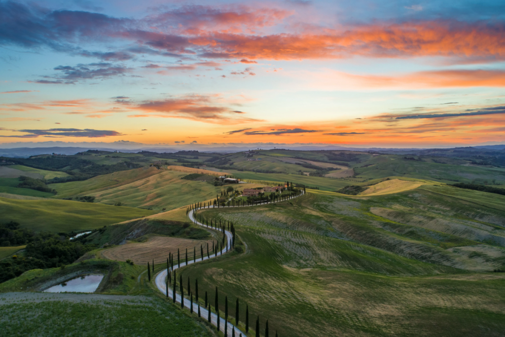 Autumnal Rolling Hills in Tuscany