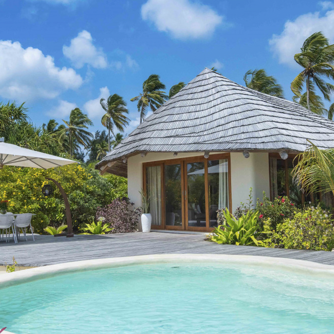 Beachfront One-Bedroom Villa